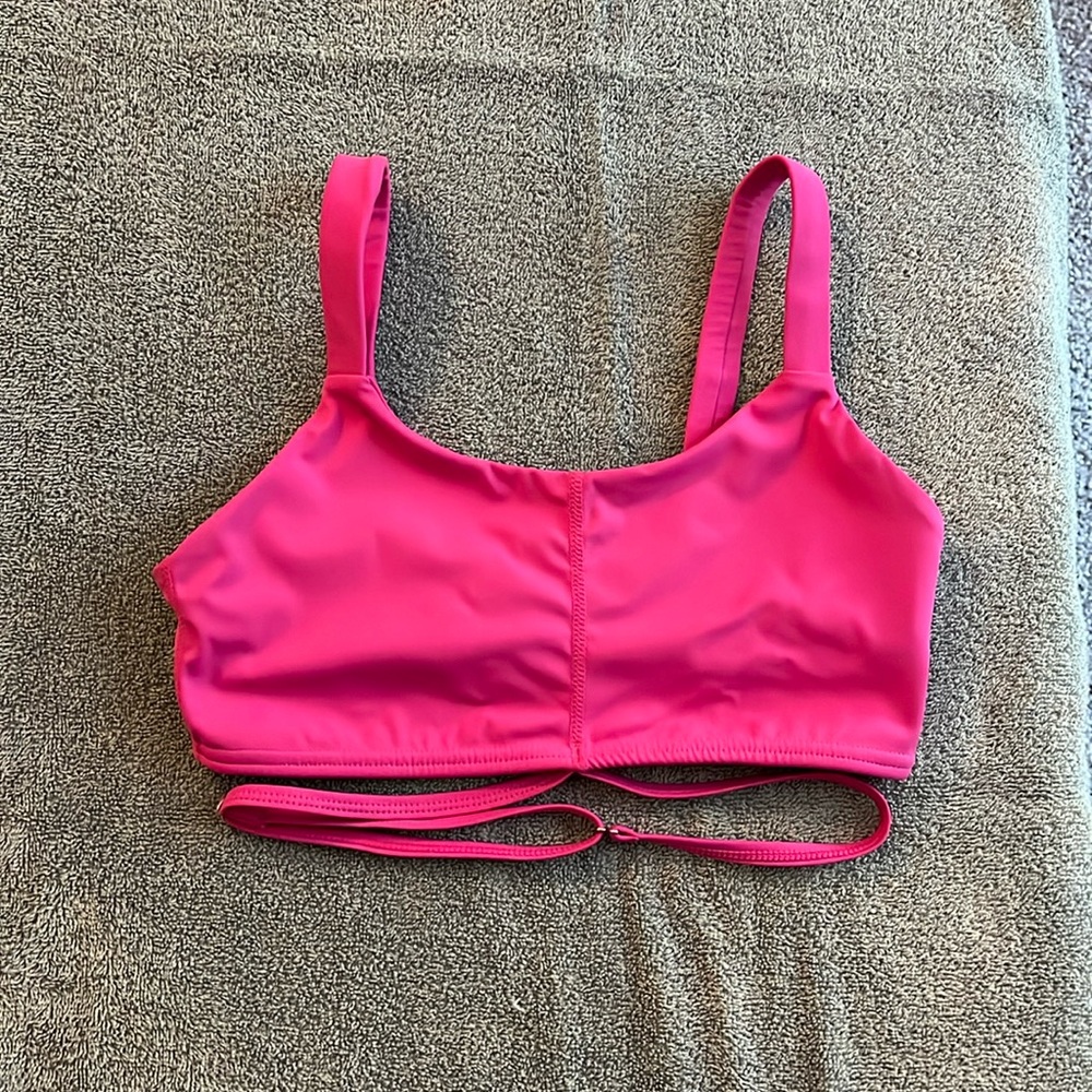 Pink Wrap Around Workout Top
